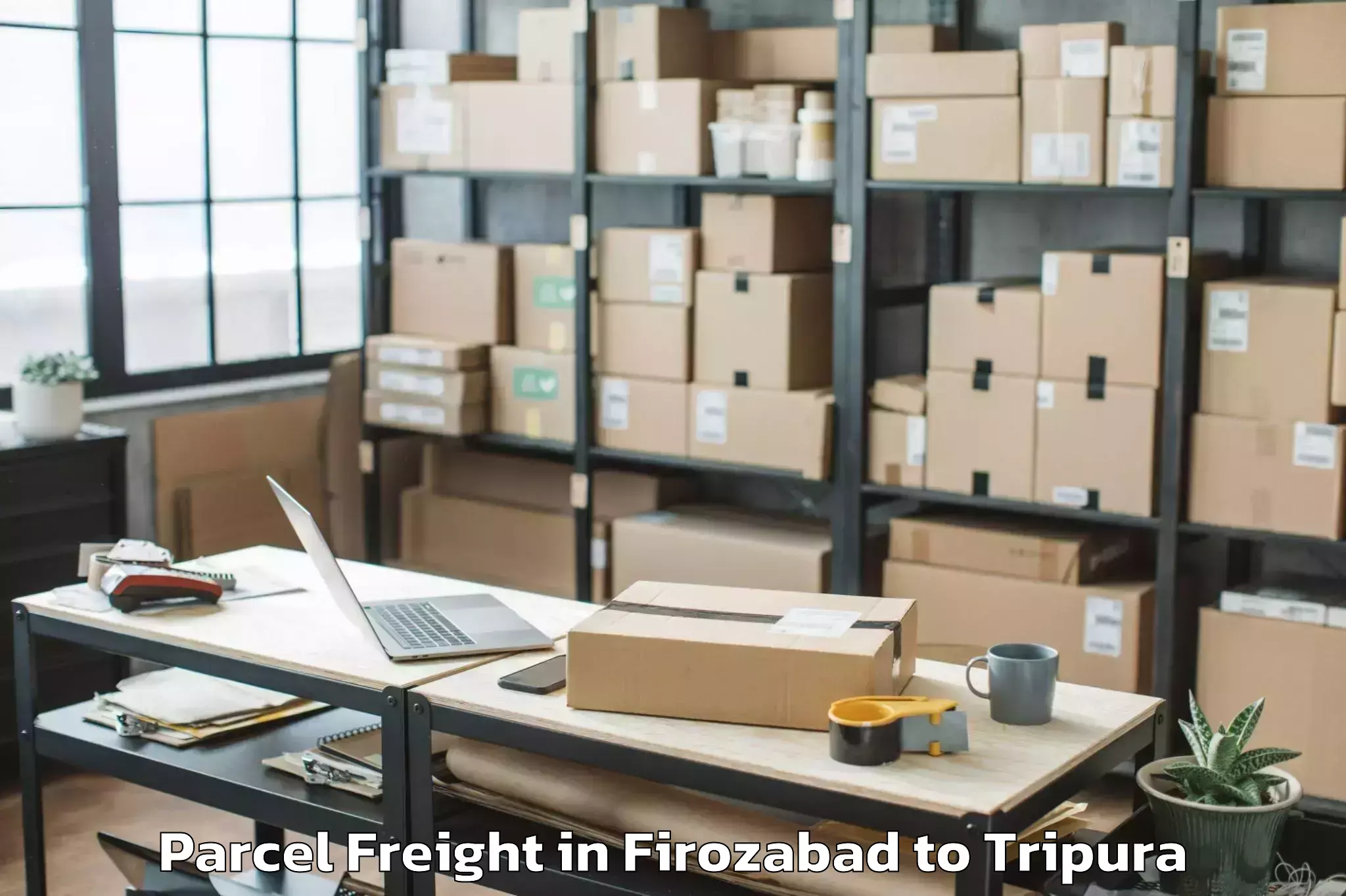 Reliable Firozabad to Hrishyamukh Parcel Freight